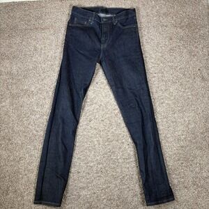 Uniqlo Jeans Mens 28x32 Selvedge Denim Slim Straight Mid Rise Kaihara Japan Fabr